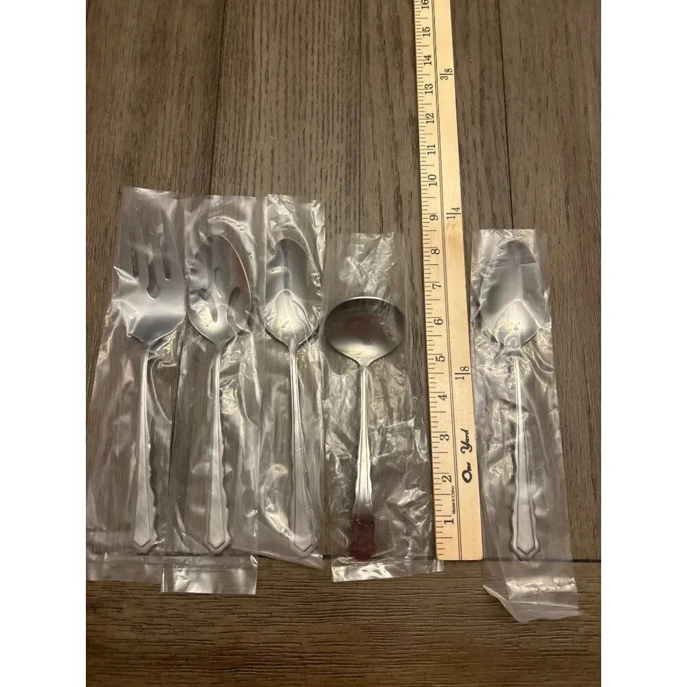 Sears Hostess Set Carma 5-Piece Stainless Steel Serving Utensils